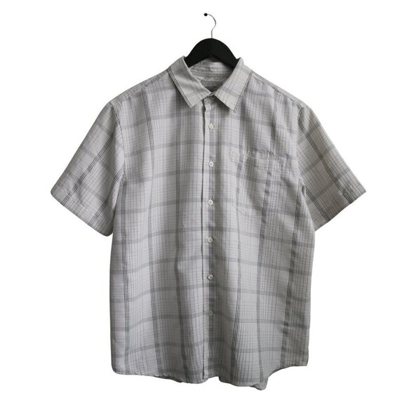 EMANUEL UNGARO Vintage Plaid Striped Collared Button Down Casual Shirt - Picture 1 of 7